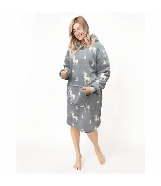WINTER WONDERLAND OVERSIZED HOODIE AST 40" LENGTH