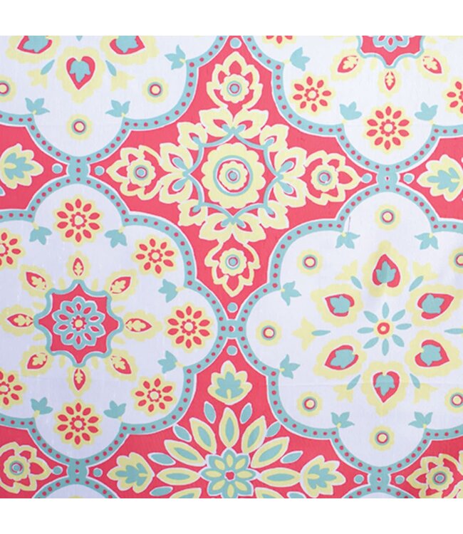 TANYA POLY SLUB SHOWER CURTAIN (MP2) MULTI