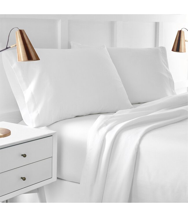 LAUREN TAYLOR T250 SOLID COTTON SHEET SET