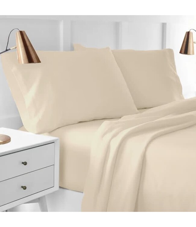 LAUREN TAYLOR T250 SOLID COTTON SHEET SET