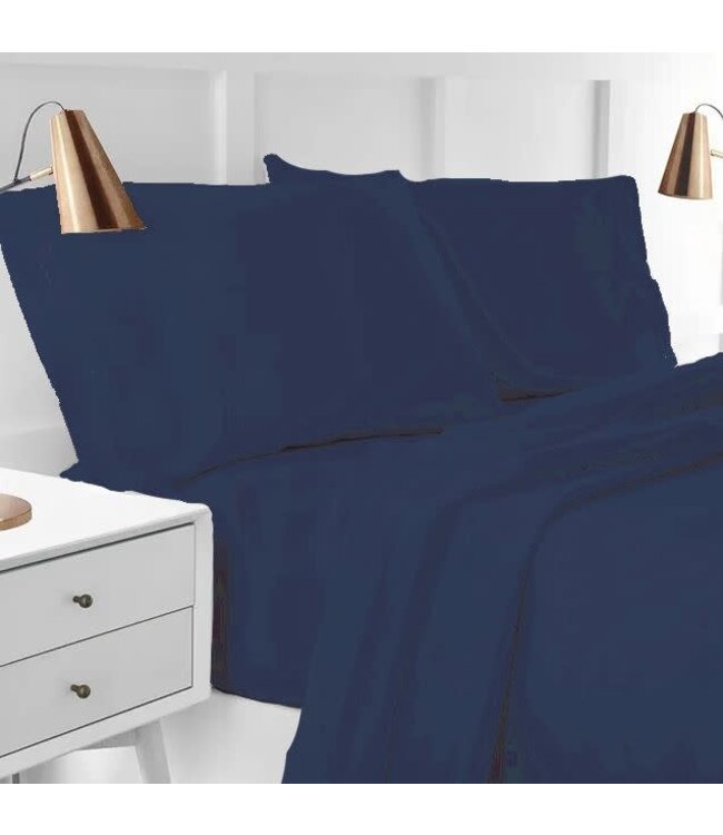 LAUREN TAYLOR T250 SOLID COTTON SHEET SET