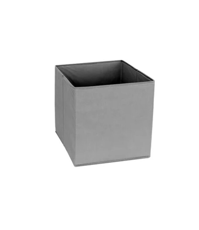 NON-WOVEN FOLDABLE STORAGE BOX GREY 12x12x12"