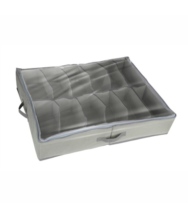 12 PAIRS SHOE BAG GREY 30x24x6"