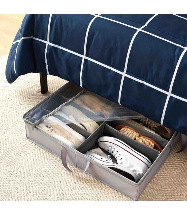 12 PAIRS SHOE BAG GREY 30x24x6"