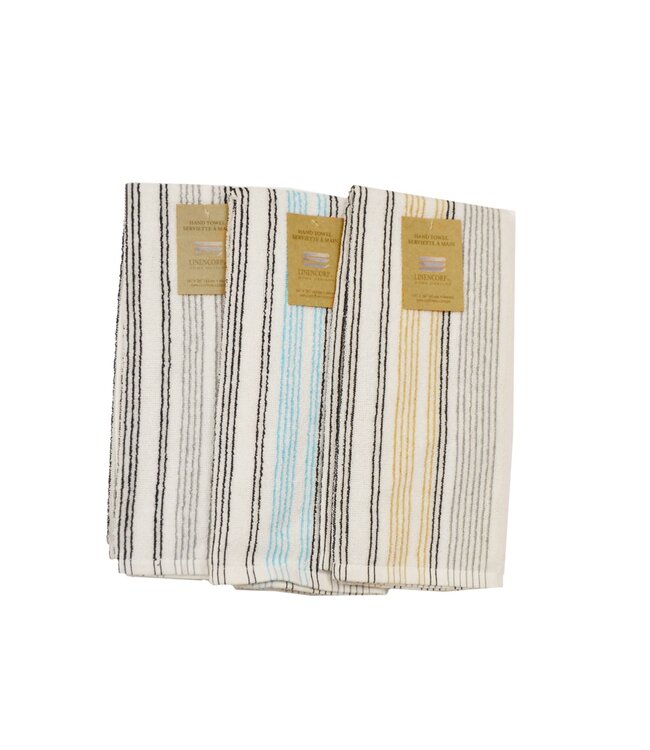 STRIPED COLLECTION GREY or GOLD or LT BLUE