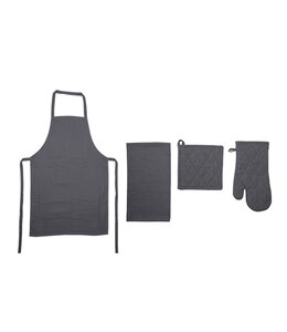 MASSIMO *HENRY SOLID COTTON 4PCS KITCHEN SET (MP10)