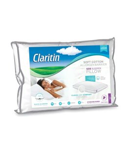 CLARITIN COTTON ALLERGEN BARRIER SIDE SLEEPER PILLOW