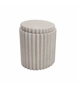 ZUNTO RESIN COTTON JAR GREY