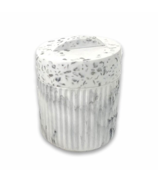 SPAR COTTON JAR WHITE