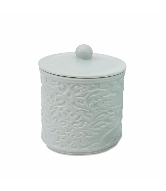 MENTARI CERAMIC COTTON JAR SEAFOAM
