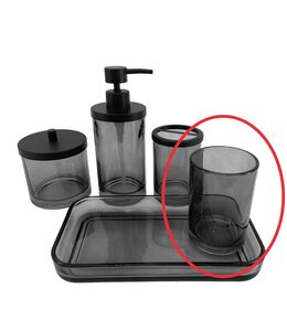 ESPALLI GLASS TUMBLER BLACK