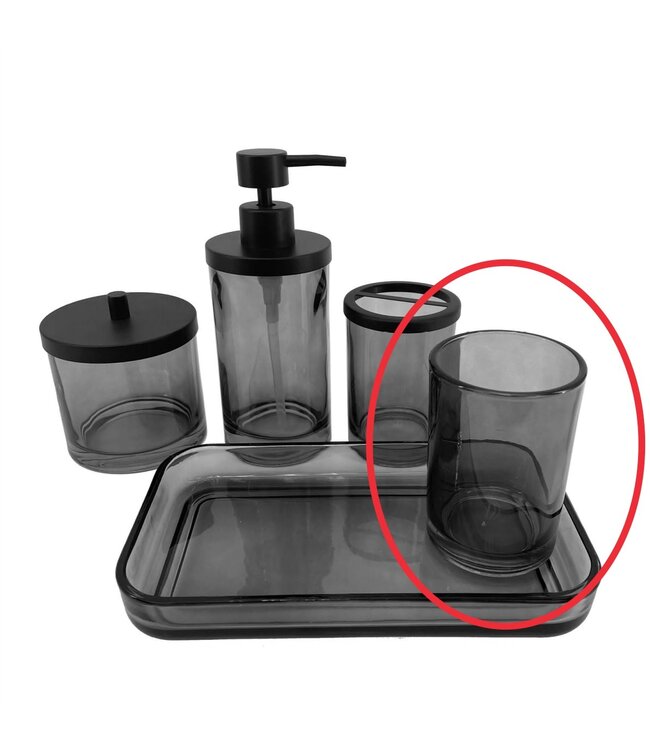 ESPALLI GLASS TUMBLER BLACK