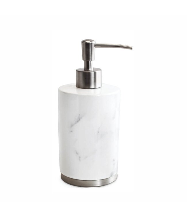 CAPA LOTION DISPENSER MARBLE WHITE/GREY