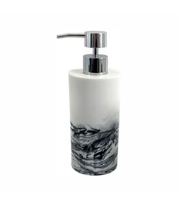 APUAN RESIN LOTION DISPENSER WHITE/BLACK