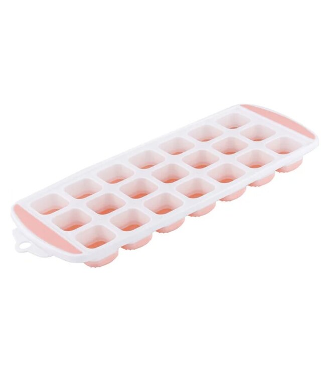 A LA CUISINE ICE CUBE TRAY WHITE/PINK