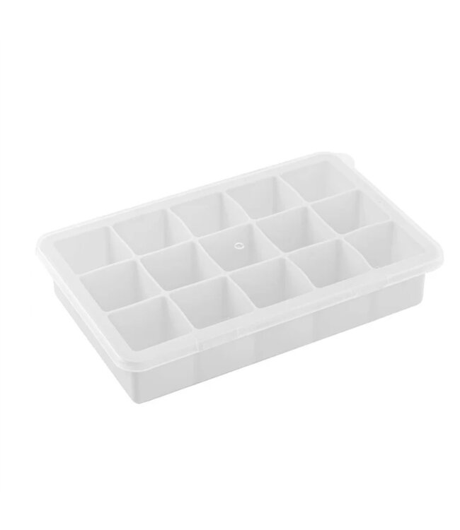 A LA CUISINE SILICONE LARGE CUBE ICE CUBE TRAY WHITE