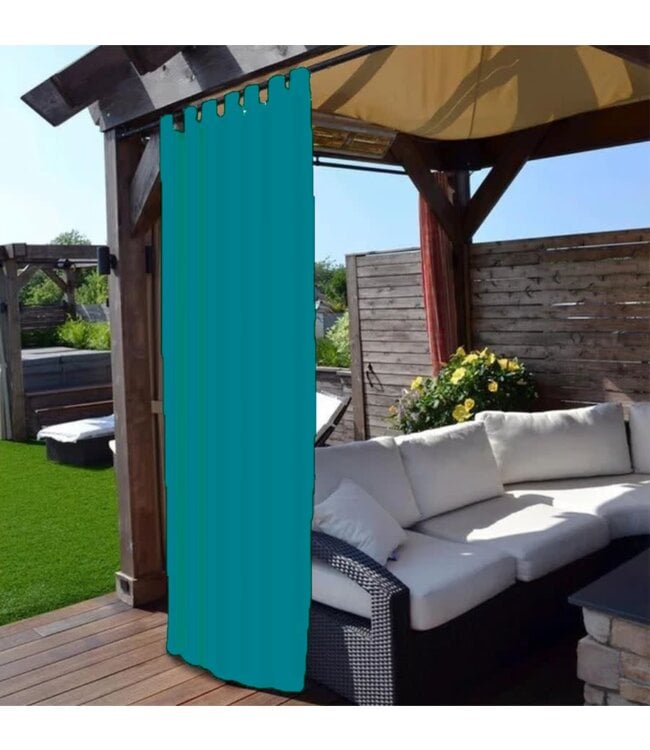 LAUREN TAYLOR SOLID OUTDOOR VELCRO TOP PANELS AST 52X84" (MP12)