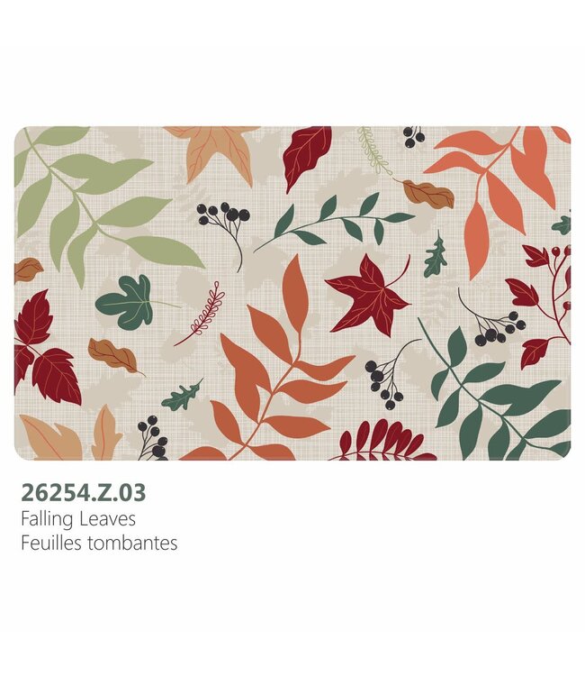FOAMBACK PRINTED FALL COLLECTION FLOORMATS 18X30"