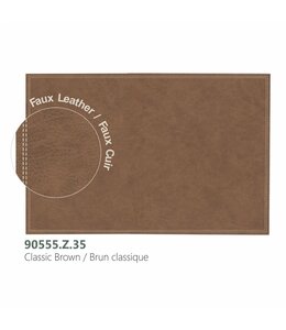 FAUX LEATHER PLACEMAT 12X18"