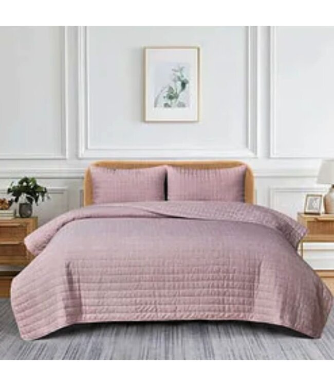 LAUREN TAYLOR CLEMENT CATIONIC 3pc QUILT SET AST