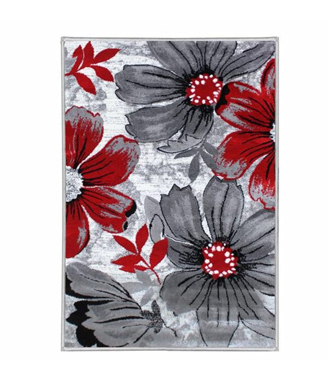 OXFORD 3D HAND-CARVED RUG POPPY 3X4'