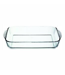 BORCAM BOROSILICATE RECTANGLE BAKER 40X25X6CM / 3.8L