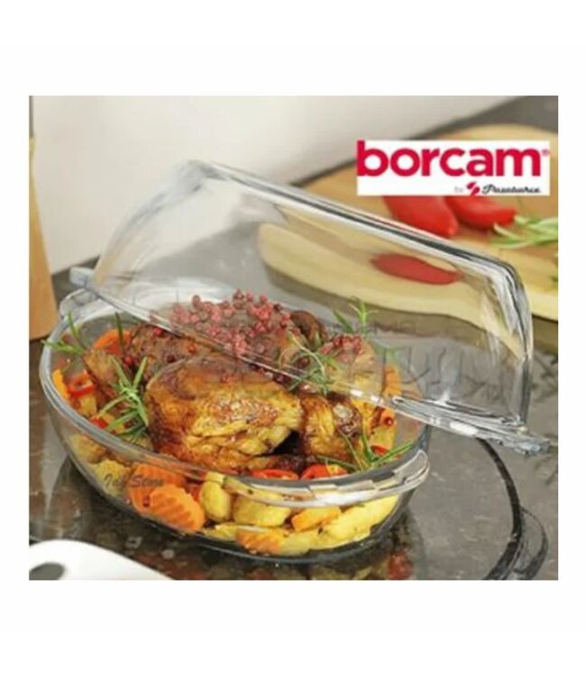 BORCAM BORO OVAL CASSEROLE w/LID 34*19CM / 2.85L