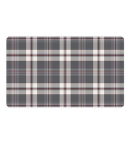 NON WOVEN FALL PRINTED FLOOR MATS w/FOAM BACKING 18X30" RUSTIC PLAID