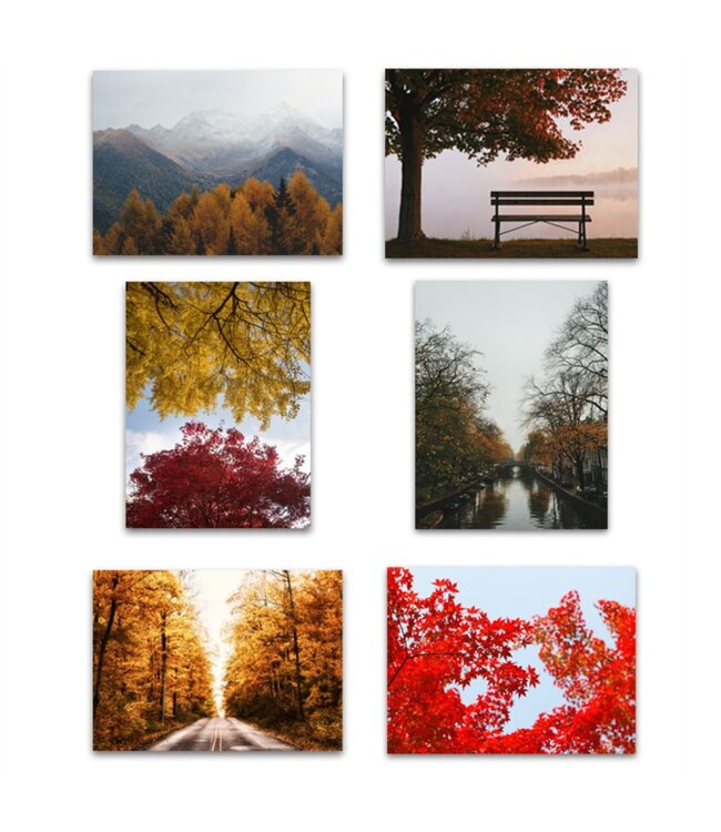 LAUREN TAYLOR FALL SCENE CANVAS WALL ART AST 24X31"