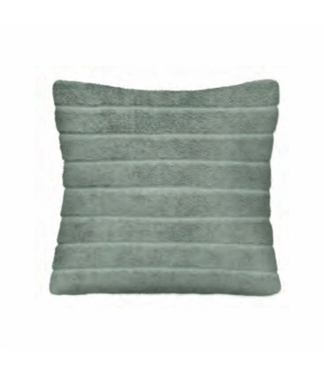 TEXTURED FAUX FUR SOLID FALL CUSHION 17X17"