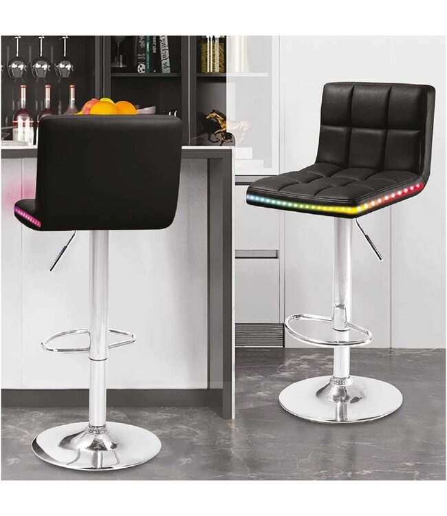 BAR STOOL 21X21X35 - 43" BLACK