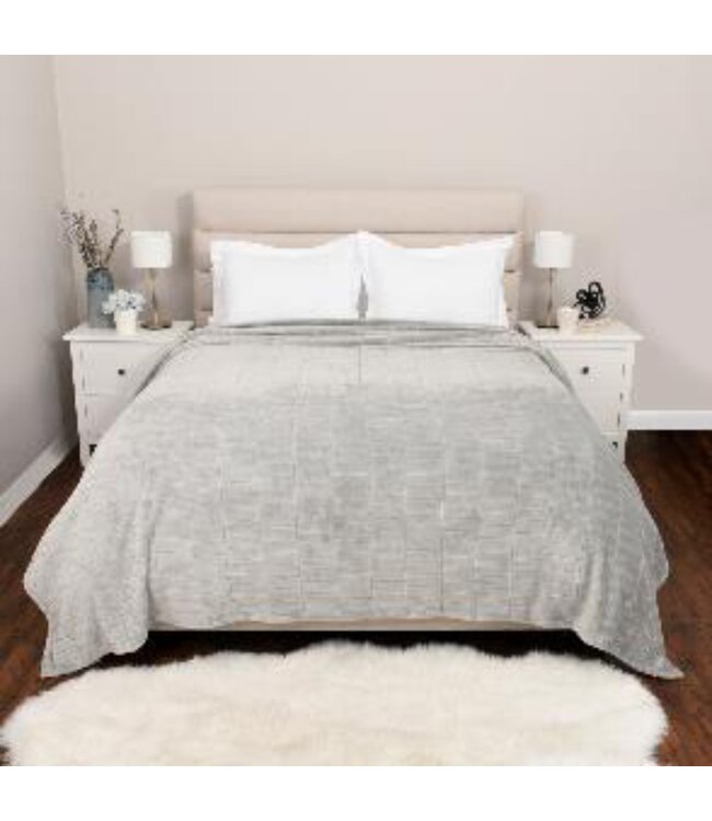 RECYCLED BRICK JACQUARD BLANKET