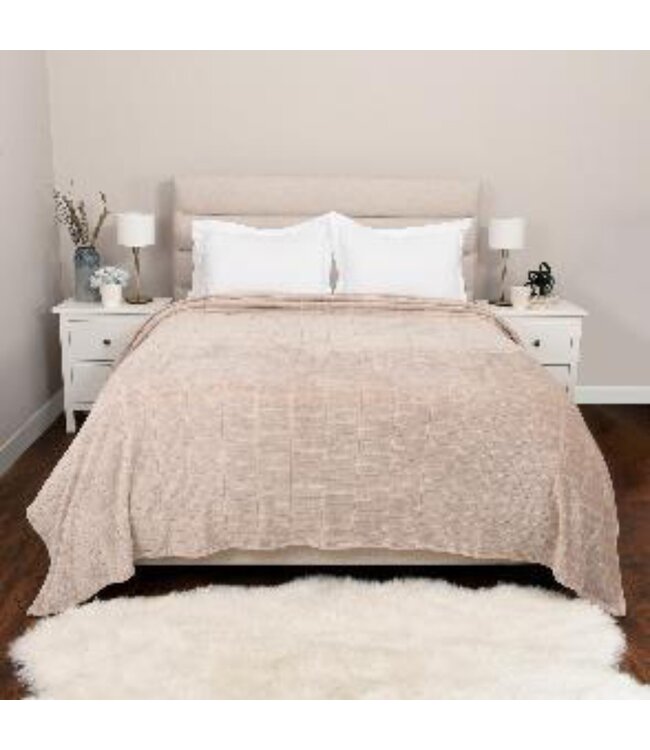 RECYCLED BRICK JACQUARD BLANKET