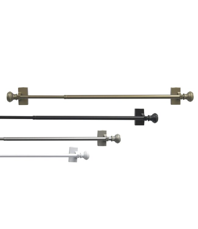 MAGNETIC ADJUSTABLE CAFE ROD AST 15-28"