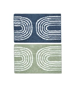 LAUREN TAYLOR SWIRL BATH MAT AST 20X30