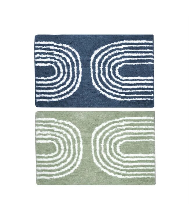 LAUREN TAYLOR SWIRL BATH MAT AST 20X30
