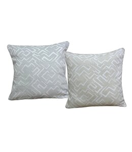 LAUREN TAYLOR PRESTON JACQARD CUSHION 20X20"