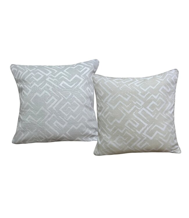 LAUREN TAYLOR PRESTON JACQARD CUSHION 20X20"