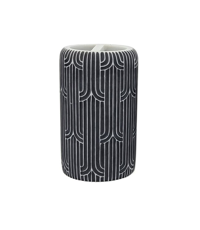 SAINA RESIN TOOTHBRUSH HOLDER BLACK