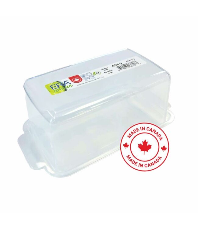 ERAware BUTTER DISH w/CLEAR COVER