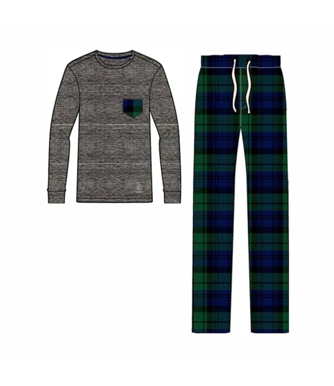 MENS 2Pc YARN DYE FLANNEL PYJAMAS