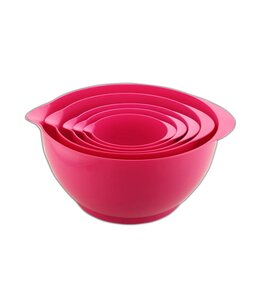 A LA CUISINE 5Pk NESTLED MIXING BOWL SET RED