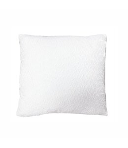 ALIKA CHENILLE JACQUARD CUSHION 20X20" WHITE