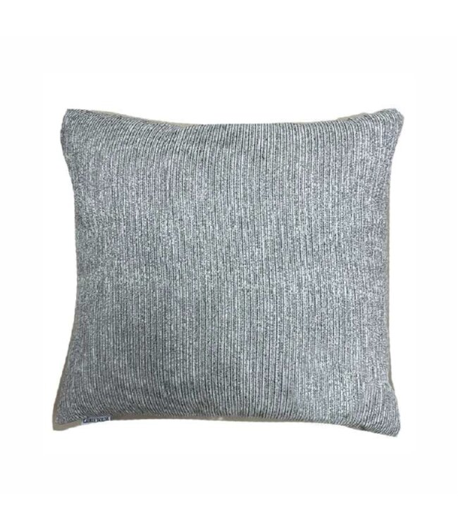 BIANCA CHENILLE JACQUARD CUSHION 20X20" GREY