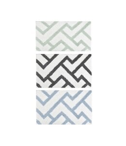 LE SPA ZIGZAG BATH MAT AST 20X30"