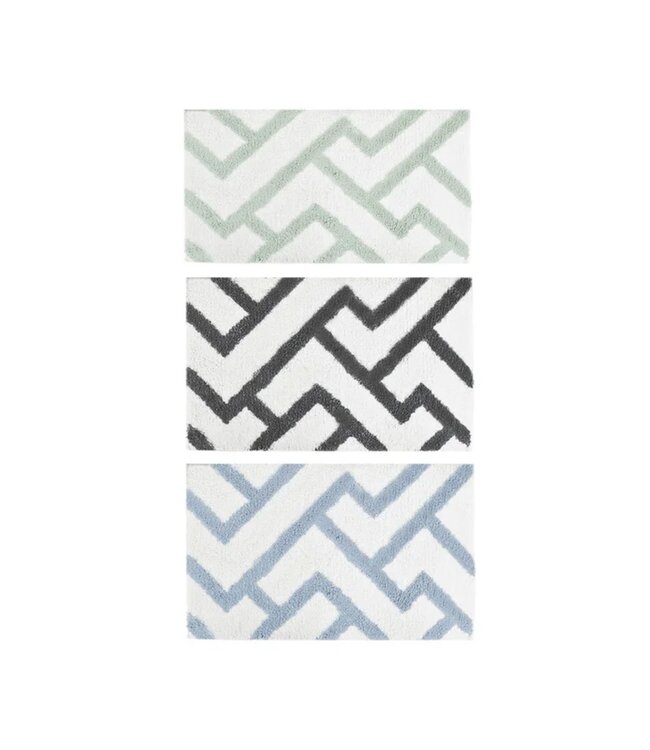 LE SPA ZIGZAG BATH MAT AST 20X30"