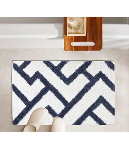 ZIGZAG BATH MAT AST 20X30"