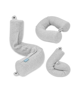 TWISTY MEMORY FOAM PILLOW GREY 28X4"