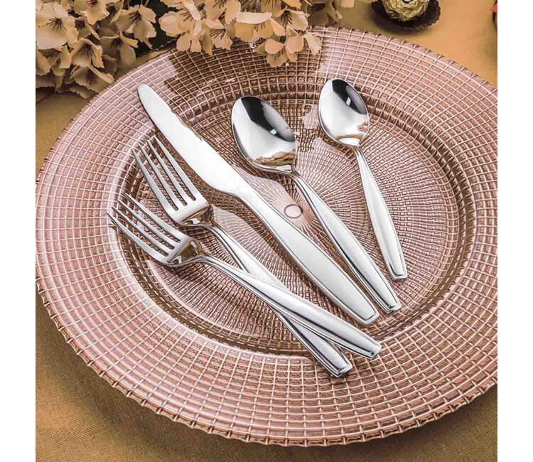 20PC BARI FLATWARE SET STAINLESS STEEL Oxford Mills