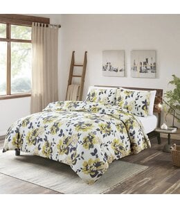 ZINNIA DUVET COVER SET YELLOW